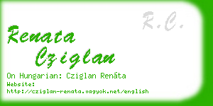 renata cziglan business card